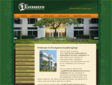 Tablet Screenshot of evergreenlandscapingservices.com